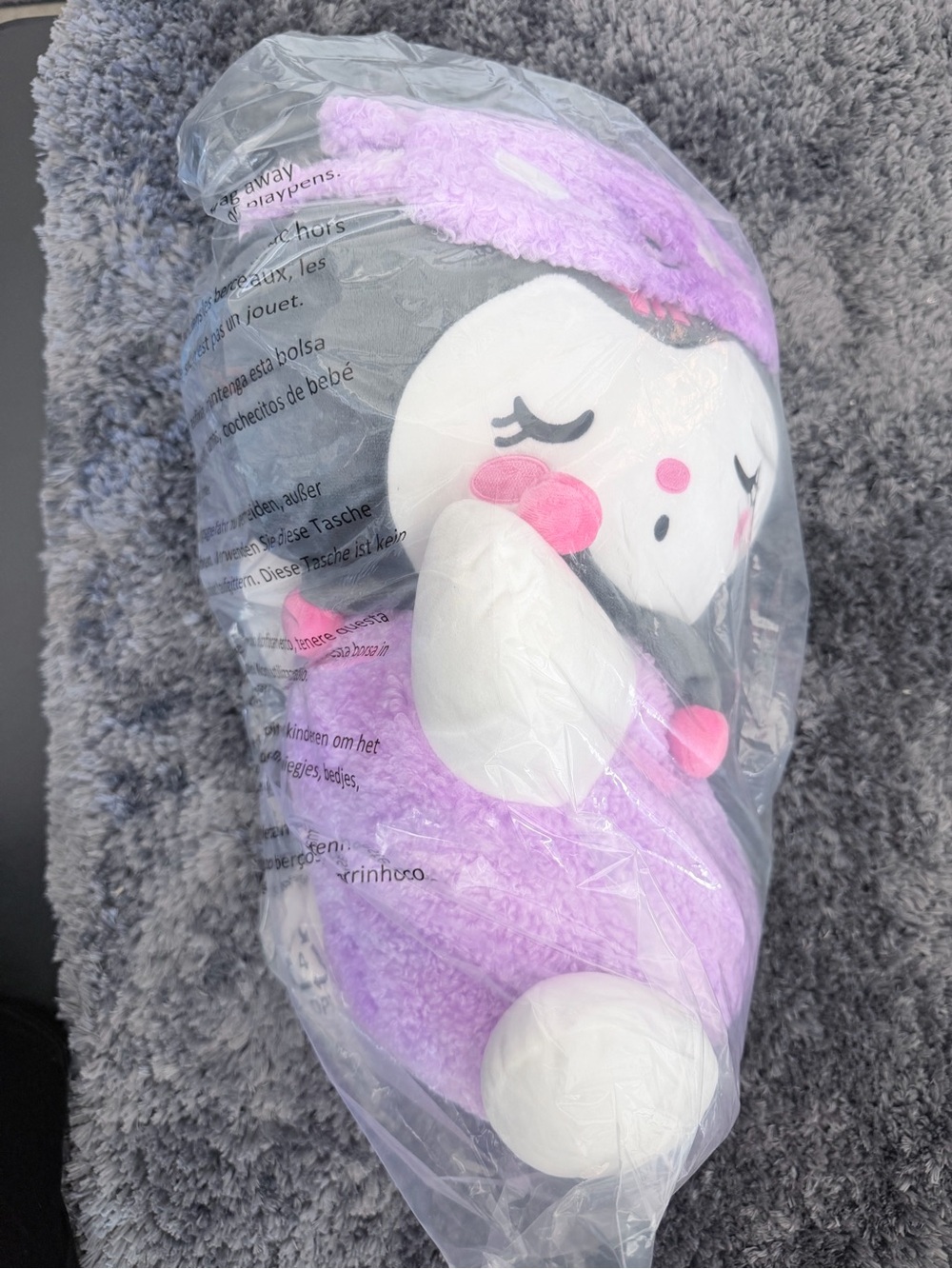 Plush Heart Character Stuffed Animal - Lavender & White - Picture 3 of 6